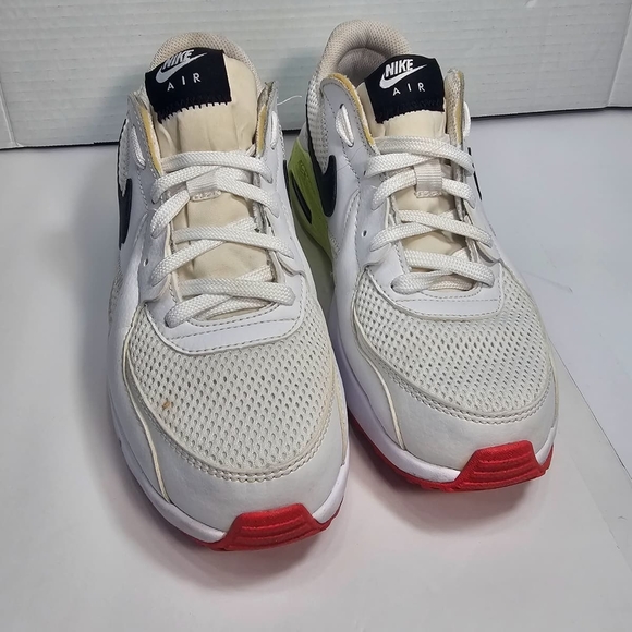 NIKE ARI MAX,White and Black Sneakers with Neon Accents - Picture 4 of 13